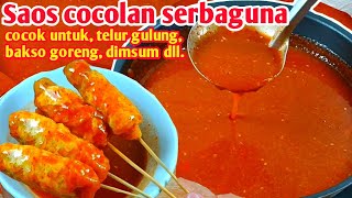 RESEP SAOS RACIKAN UNTUK JUALAN PENTOL CILOK BAKSO GORENG SEMPOL AYAM  DIMSUM MUDAH EKONOMIS [upl. by Bascio854]