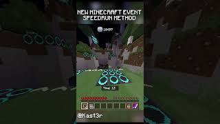 NEW MINECRAFT EVENT SPEEDRUN EXPLOIT minecraft [upl. by Ithnan]