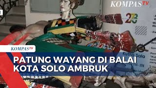 Patung Pandawa di Halaman Balai Kota Solo Ambruk Diterjang Angin Kencang [upl. by Hardden]