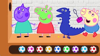 Jugando con Peppa Pig  Aprendiendo los Colores con Pelotitas de Colores  Videos For Kids [upl. by Domenico534]