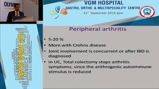 Dr Suman explains about Enteropathic Arthritis EA Procedures and Treatment  Gastro Update 2019 [upl. by Naro]