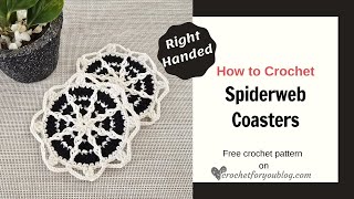 Easy Spiderweb Coasters for Halloween [upl. by Attennyl]