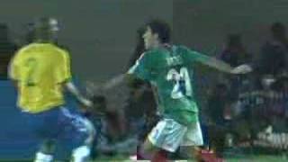 Mexico Brazil Copa America 2007 goals [upl. by Anaek]