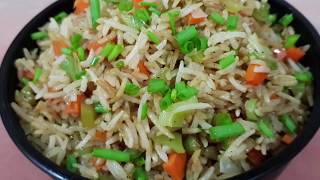 Quick and Easy Vegetable Fried Rice Recipe [upl. by Ace493]