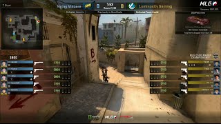 Luminosity Gaming vs Natus Vincere  Finals Map 1 Mirage  MLG CSGO Major Columbus [upl. by Derfniw]