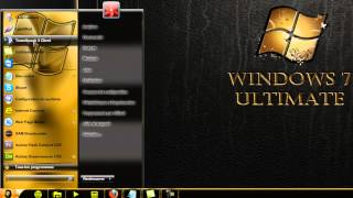 Theme Windows 7 Gold Premium By JucaRcu [upl. by Dorothi901]