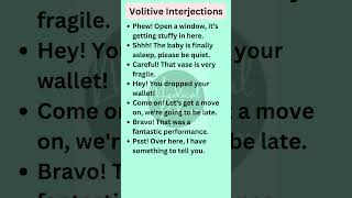 Interjections in English Grammar  Basic English Grammar shorts [upl. by Angelle]