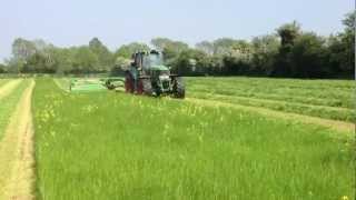 John Deere 6930 Mowing Silage Grass [upl. by Ajdan]