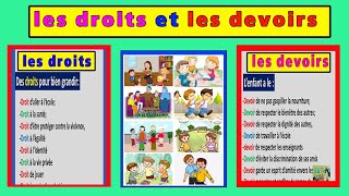 projet de classe les droits et les devoirs [upl. by Atinauj]