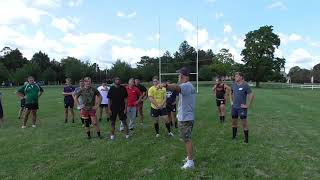 Rugby Blitz Defense Training Drill [upl. by Enileuqkcaj75]