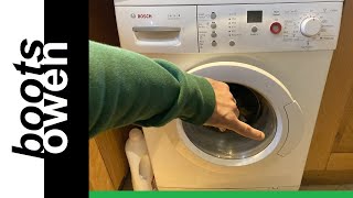 Washing machine making a strange rumbling noise Bosch Serie 4 Varioperfect how to check the filter [upl. by Nedrah362]