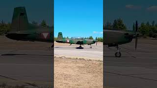 Austrian Air Force Pilatus PC7 taxiing at Tanagra Air Force base Greece austrianairforce [upl. by Eiten]