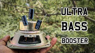 How to increase BASS in speakers  Bass Booster Circuit  Ultra BASS in speakers using capacitor [upl. by Rafaello]