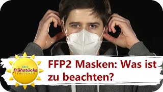 FFP2Masken schützen sie wirklich besser als andere Masken  SAT1 Frühstücksfernsehen [upl. by Kacy328]