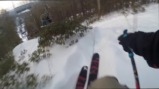 CRAZY SKIER ESCAPES SKI PATROL [upl. by Howlan]