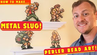 How to Make Metal Slug Perler Bead Art perlerbeadart metalslug neogeo [upl. by Ken]