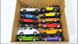 BOX FULL OF Model Cars Honda Civic Bugatti Divo McLaren 650s Audi Rs7 Ford Raptor Ferrari sf90 [upl. by Ennaesor681]