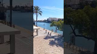 Seville Sevilla Andalusia Spain river Guadalquivir shorts [upl. by Irahs213]