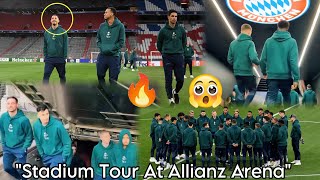 😱Arsenal Stadium Tour At Allianz Arena Amid Clash Mikel Arteta PreMatch Speech [upl. by Oirotciv]