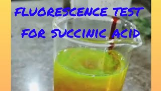 fluorescence test for succinic acidreaction testinglabtest👇 [upl. by Saber935]