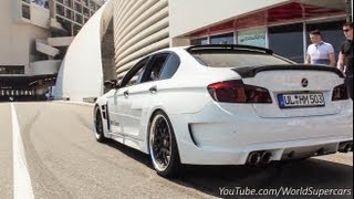 Hamann BMW M5 Test Drive Accelerations Sound [upl. by Ramar]