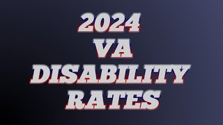 VA Disability Pay Chart 2024 Rates 2025 Updated Link In Description [upl. by Nnyled]