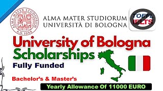 University of Bologna Italy Scholarship 2024  No IELTS  How To Apply Online [upl. by Rizan]