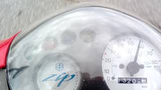 Piaggio Zip 4t 80cc acceleration [upl. by Jacquenette]