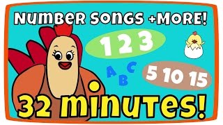 Counting from 110 song Rainbow Colors  more  Kids Song Compilation  The Singing Walrus [upl. by Nalat744]