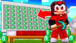 UNENDLICH EMERALDS CHEATEN in Lucky Block Bedwars Minecraft [upl. by Weight]