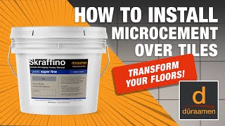 How to Install Microcement Over Tiles  StepbyStep with Bob Harris [upl. by Rickie]