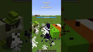 Shrek vs All Golems Battle in Minecraft shorts meme memes [upl. by Sams485]