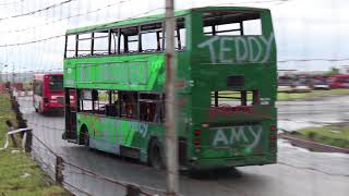 Bus Destruction Derby  Demolition Derby  Bus Racing at Buxton Racetrack Full Video [upl. by Medlin]