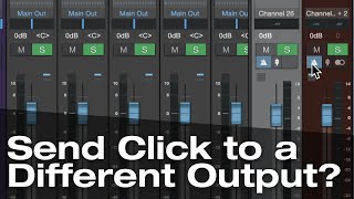 How to Set Up the Click Track on a Separate Output [upl. by Aidnis741]