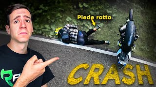 SONO CADUTO IN MOTO E🦴😭 [upl. by Ddene141]