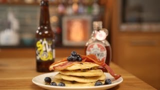 Beer amp bacon pancakes with Blueberries  The Craft Beer Channel [upl. by Nettie]