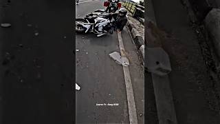 Motovlog ini niat nolongin yang crash malah teman nya ikutan crash motovlog zx25r [upl. by Moreta]