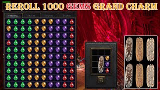 Diablo II Resurrected  Rerolling 1000 Gems for Grand Charm [upl. by Guillemette519]