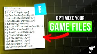 Fortnite Config OPTIMIZATION GUIDE to BOOST FPS Best Game User Settings [upl. by Atiniv]