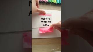 apt 💗Cute Zip Lock Bag slime Trick art drawing rosé rose slime [upl. by Rochemont722]