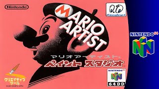 Nintendo 64DD Longplay Mario Artist Paint Studio [upl. by Nosimaj]