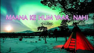 Maana ke hum yaar nahi  Slowed X Reverbed [upl. by Kornher]