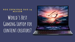 ASUS ROG Zephyrus Duo 15 Review [upl. by Ronn472]