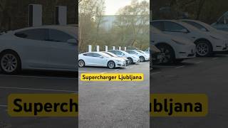 Tesla Supercharger Ljubljana Slovenija V4 [upl. by Clements554]