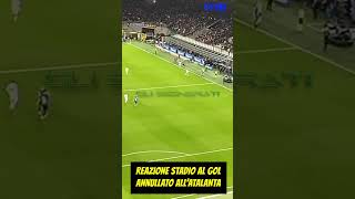 INTER ATALANTA GOL ANNULLATO AL VAR LA REAZIONE [upl. by Jariah]