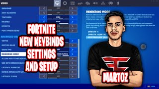 Martoz Updated Fortnite Settings keybinds New Sensitivity and Setup [upl. by Miza]