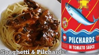 Spaghetti and Pilchards  Easy Recipe [upl. by Notlim]