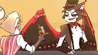 A new drinking buddy  Hazbin Hotel comic dub [upl. by Vershen]