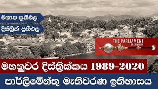 Parliament Election History of Sri Lanka 1989  2020  Kandy District [upl. by Elleret813]