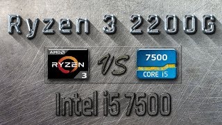 RYZEN 3 2200G vs i5 7500  BENCHMARKS  GAMING TESTS REVIEW AND COMPARISON  RYZEN 3 vs Kaby Lake [upl. by Kyl]